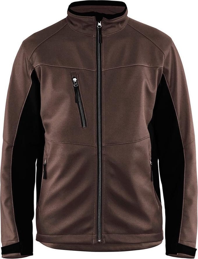 Blaklader Softshell Jack 4950-2516 - Mannen - Bruin/Zwart - XL