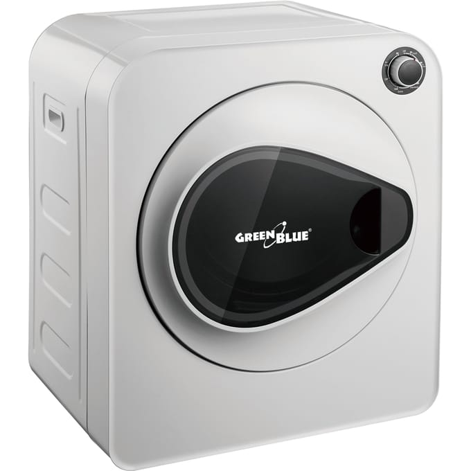 Elektrische trommeldroger voor kleding 3kg laadvermogen 830 W Wit 5 programma's GB405 GroenBlauw