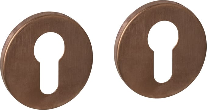Intersteel Cilinderrozetten verdekt ø52x6mm PVD brons