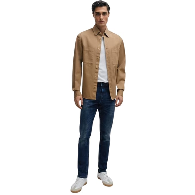 Boss Heren Charleston Denim 5 Pocket Slim Jeans (Navy)