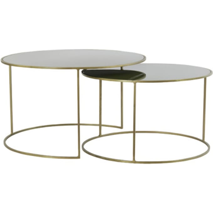 Light & Living salontafel evato set van 2 75x75x44cm -