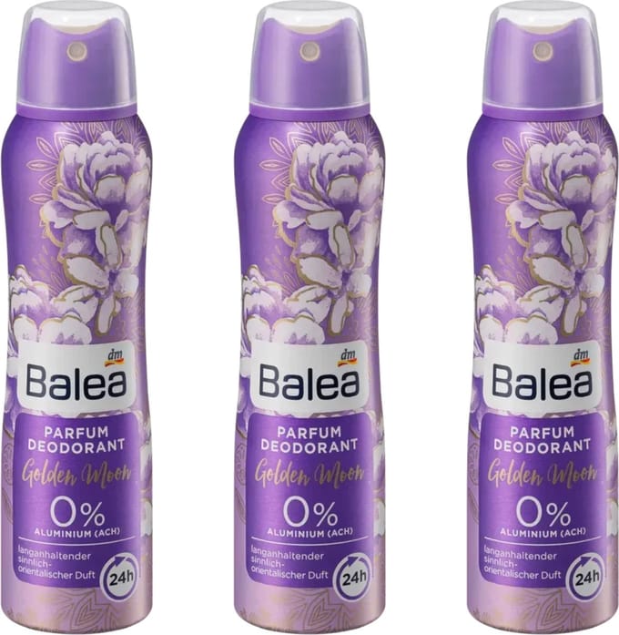 Balea Deodorant Golden Moon - Voordeelpack - 3-Pack (3x 150ml)