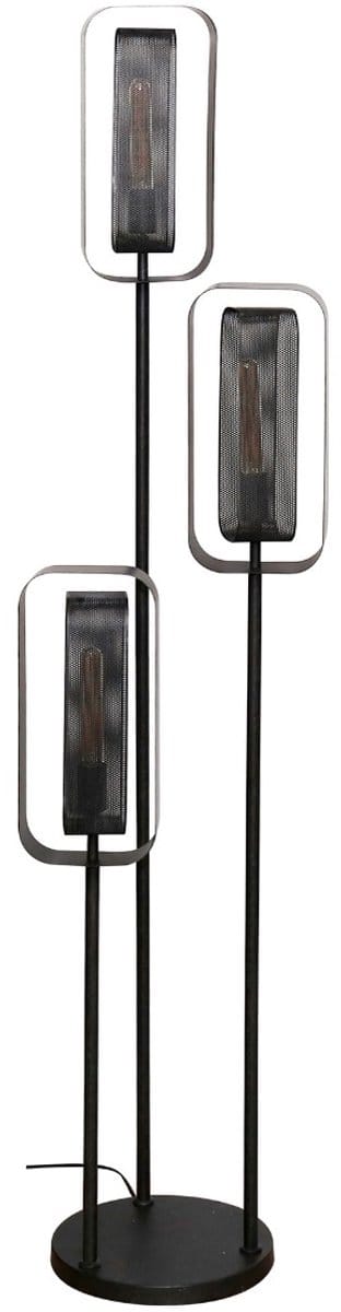AnLi Style Vloerlamp Mesh Rotate getrapt 3-lichts / Artic zwart