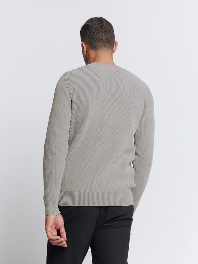 No Excess Pullover Crewneck Chenille Grey  2XL