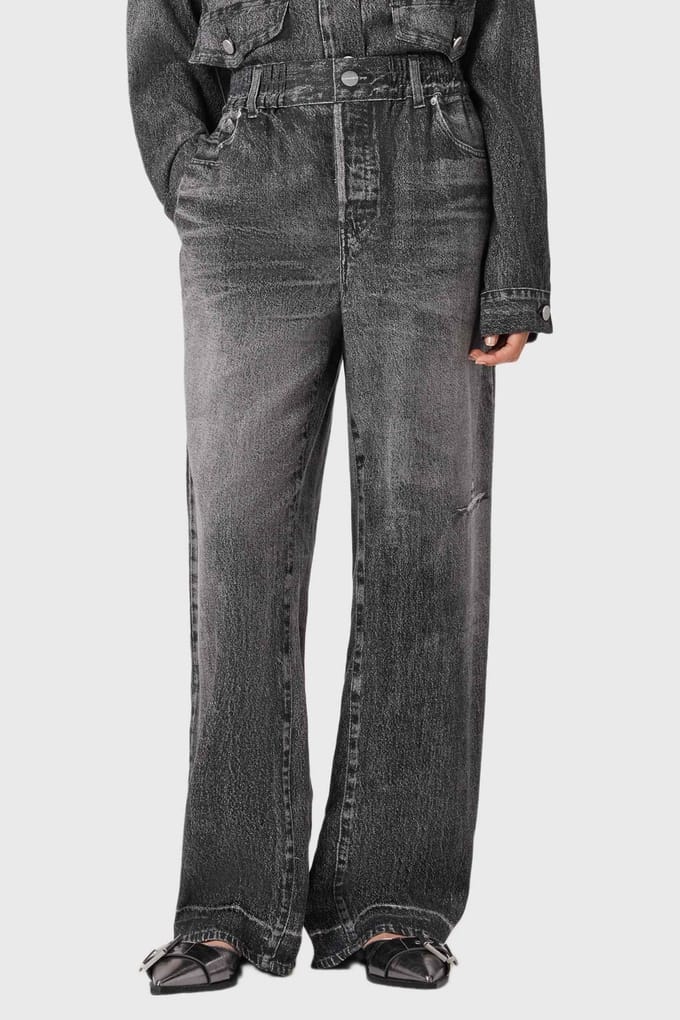 AllSaints Tyler Trouser Illusion Black Taglia: 8 | Pantaloni Outlet | Donna | Nero