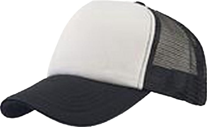 Atlantis Rapper 5 Panel Trucker Cap (Zwart/Wit)