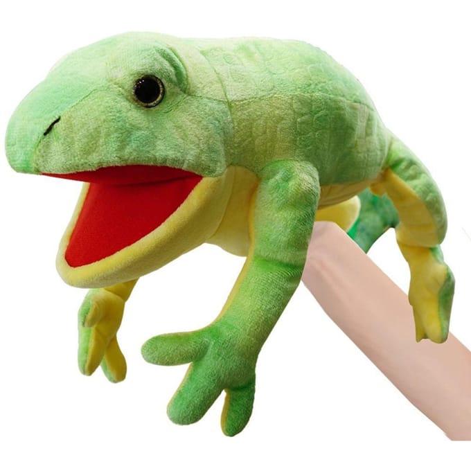 Schildpad Salamander Dier Handpop Kikker Krokodil Hagedis Slang Handpop Gesimuleerde Educatieve Verhalenverteller Pop brown