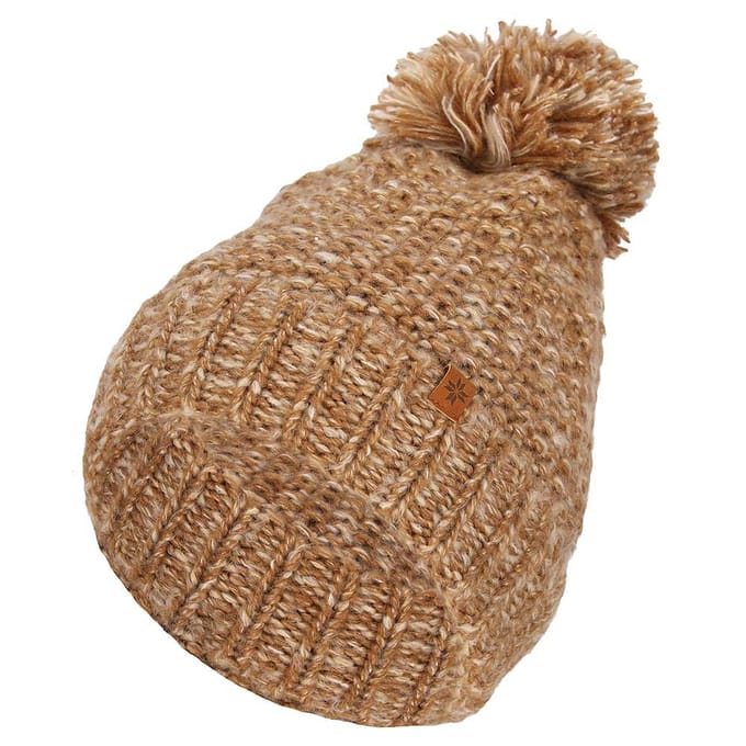Sarlini - Muts Meisjes - Skimuts - Camel - Knitted - One Size