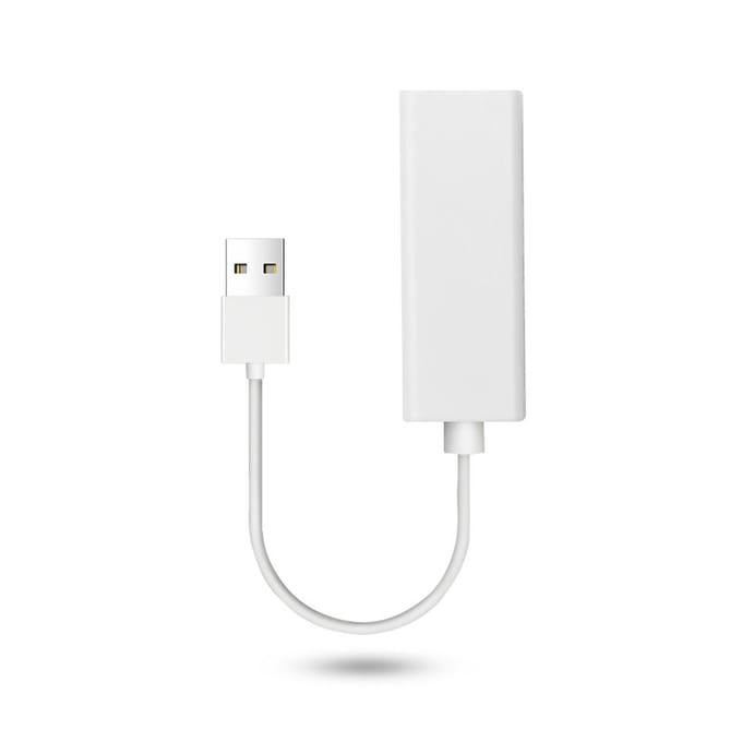USB 2.0 naar RJ45 Ethernet Kabel Splitter Verleng Adapter 100Mbps USB Bekabelde Netwerkkaart voor Tablet Laptop PC Computer Window XP 7 8 white
