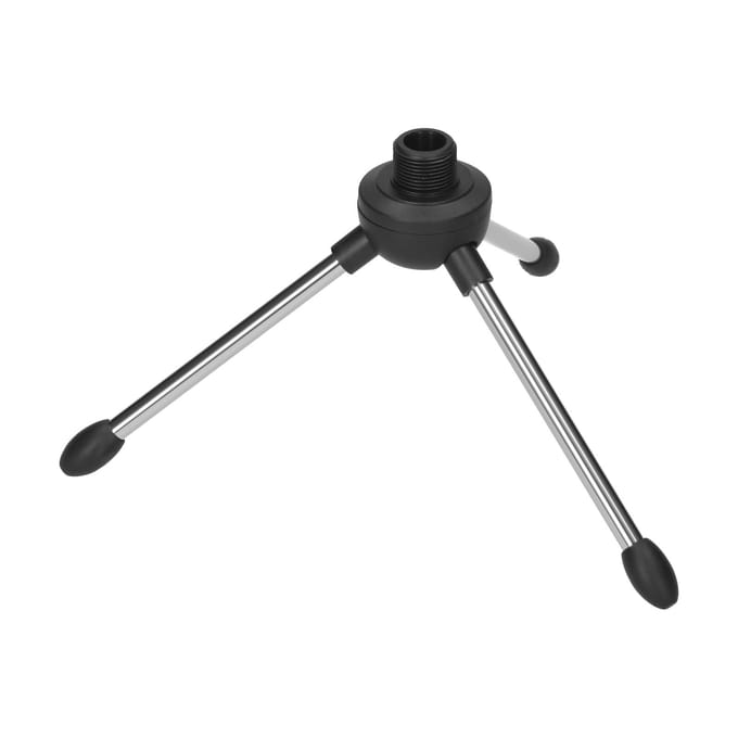 Opvouwbaar bureaumicrofoonstatief 5/8 inch schroefdraadbevestiging draagbare microfoon bureau zwart