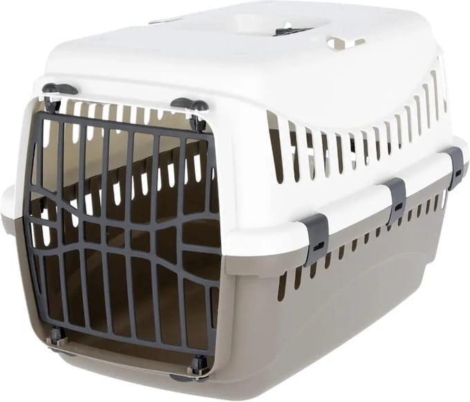 Kerbl Expedion Transportbox, 45 x 30 x 30 cm, Kunststof, Taupe/Crème