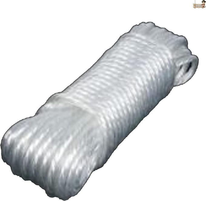 Waslijn Touw - Kledinglijn - Buiten Ophangen - Weerbestendig - 5 mm Diameter - Wit