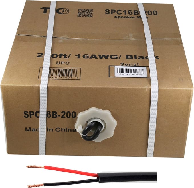TIC SPC16B-200 - 16AWG 2x1.5mm² Luidsprekerdraad voor buiten 61 meter