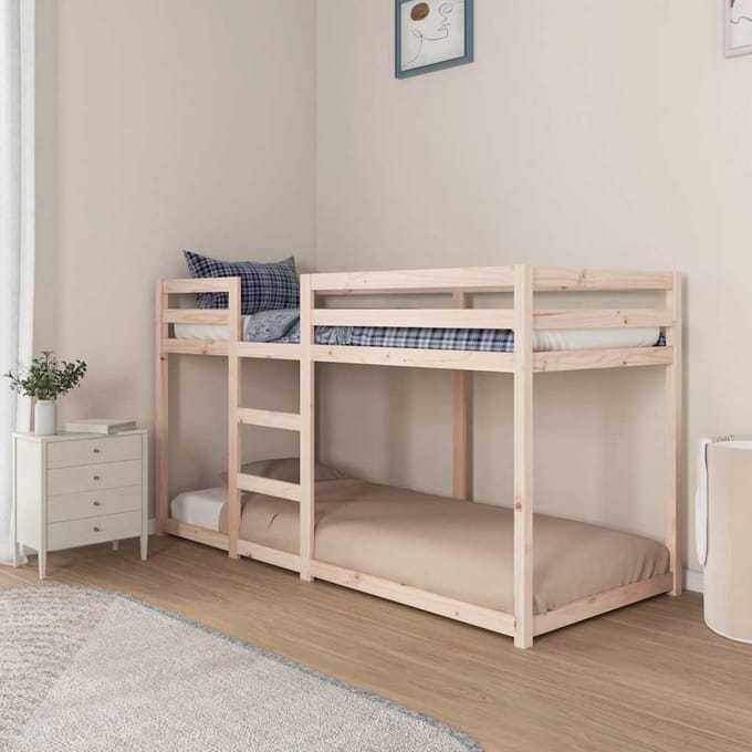 vidaXL - Stapelbed - massief - grenenhout - 80x200 - cm