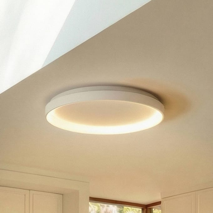 Arcchio LED plafondlamp Vivy, Ø 58 cm, wit, metaal