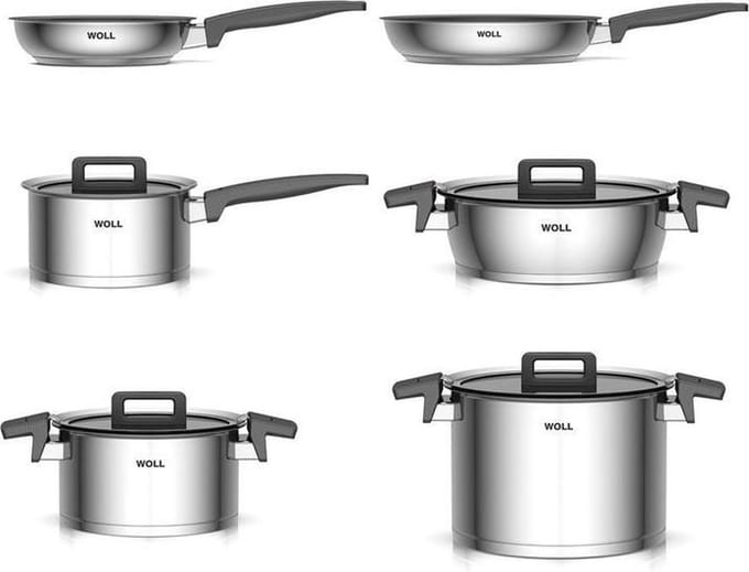 Woll Pannenset Concept 6-delig - RVS - Zilver