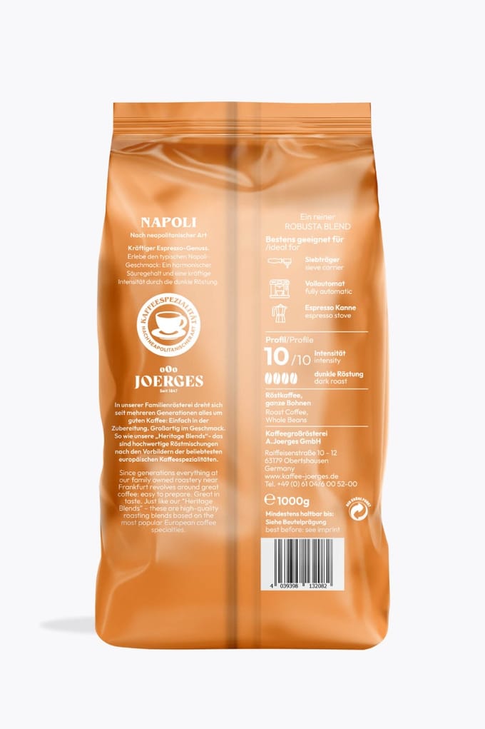 Joerges Heritage Espresso - koffiebonen - 1 kilo