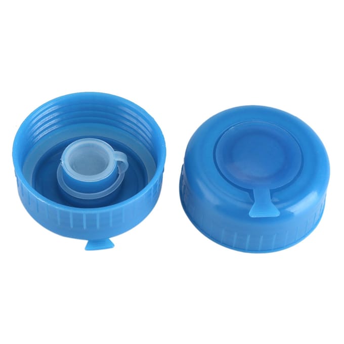 Bouchon à vis pour bouteille d'eau potable, 5 pièces, gallons bleus, couvercles anti-éclaboussures de remplacement blue