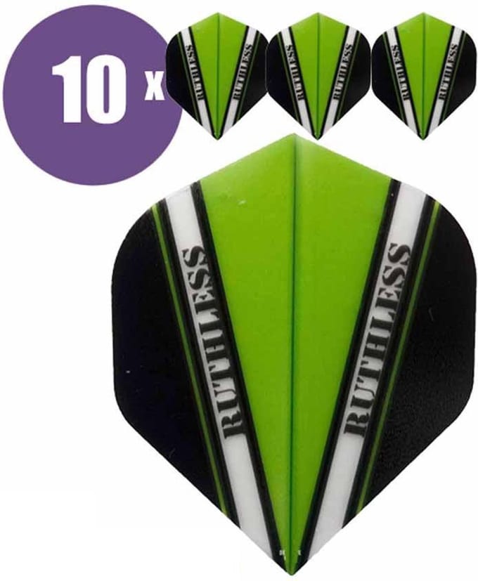 ABC Darts - Dart Flights - Ruthless Vision V Groen - 10 sets (30 stuks)