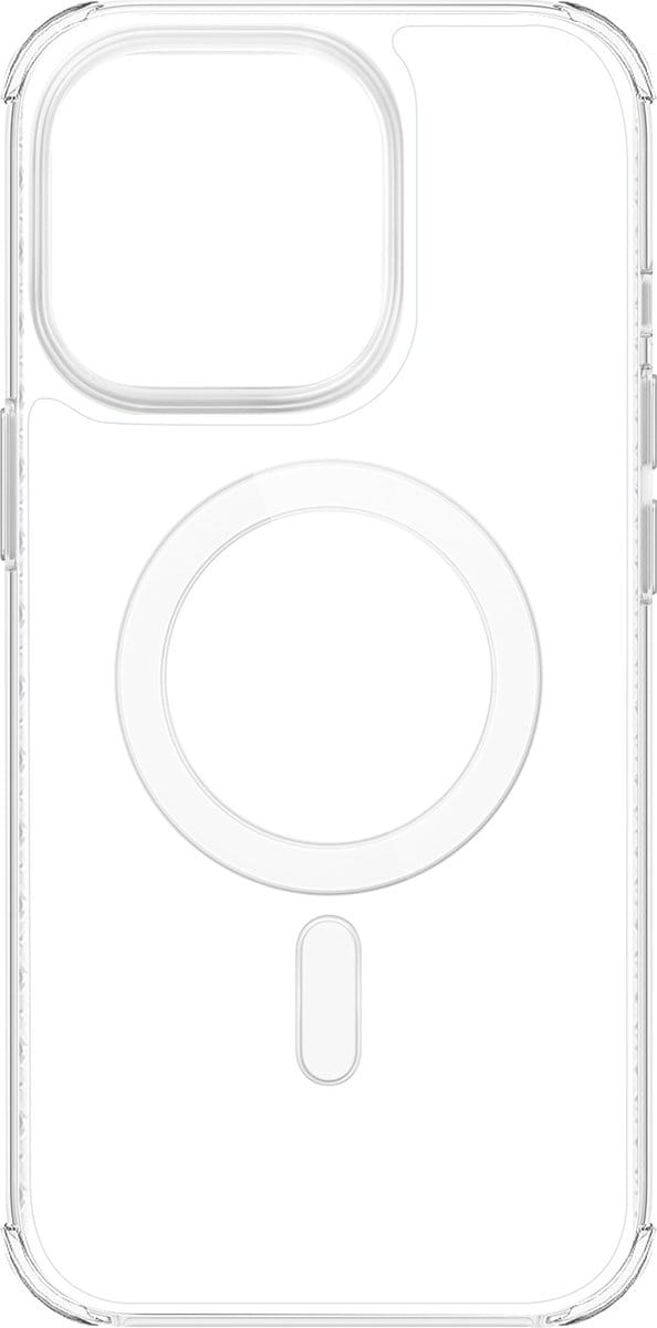 Force Case, MagSafe-compatibele AIR-versterkte hoes Geschikt voor Apple iPhone 15 Pro, Transparant