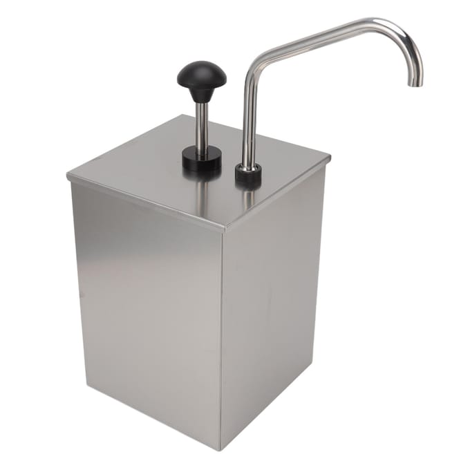 4L Sojasaus Pomp Dispenser Station RVS Enkelkop Kruiden Dispenser Siroop Pers gray