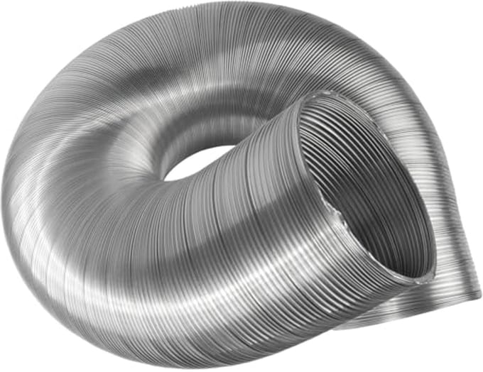 Flexibele ventilatiebuis van aluminium 125 mm - 3 meter