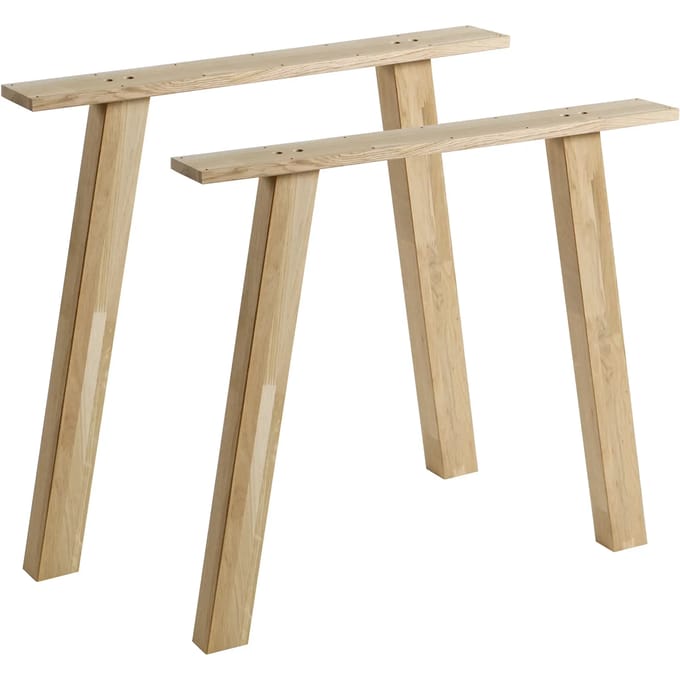 WOOOD Tablo A poot - Eiken - Transparant - Set van 2