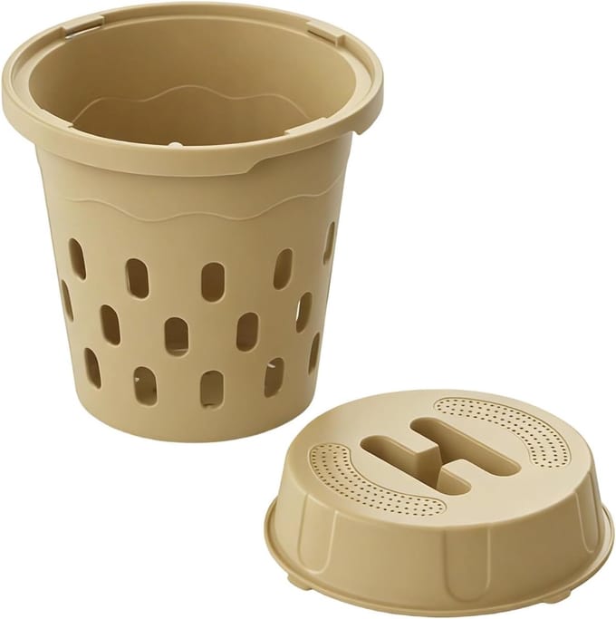 Compostbak Begraven - Mest Systeem - Tuinafval Verwerken - Geventileerd Deksel - 26 cm Hoog - Meerkleurig