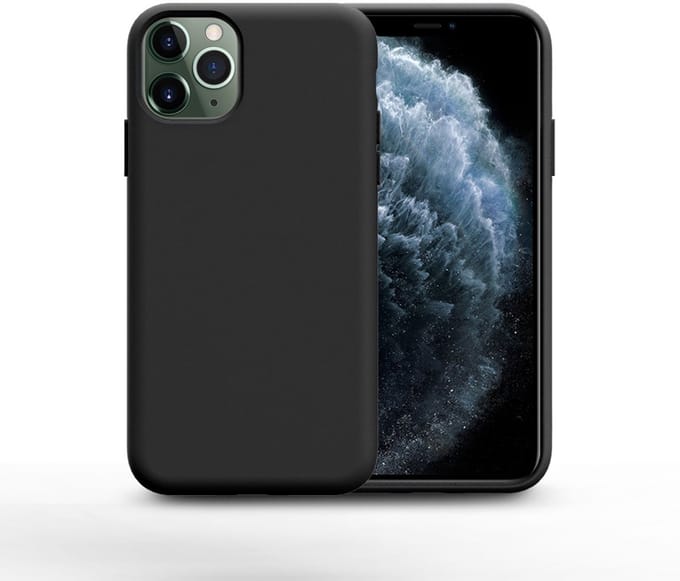 Nano Silicone Back Hoesje Geschikt voor iPhone 11 Pro – Zwart