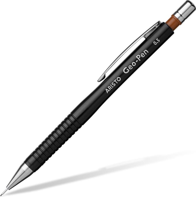 vulpotlood Aristo Geo Pen zwart 0,50 mm