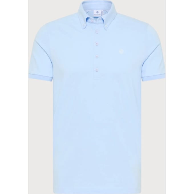 Blue Industry Button-down polo |