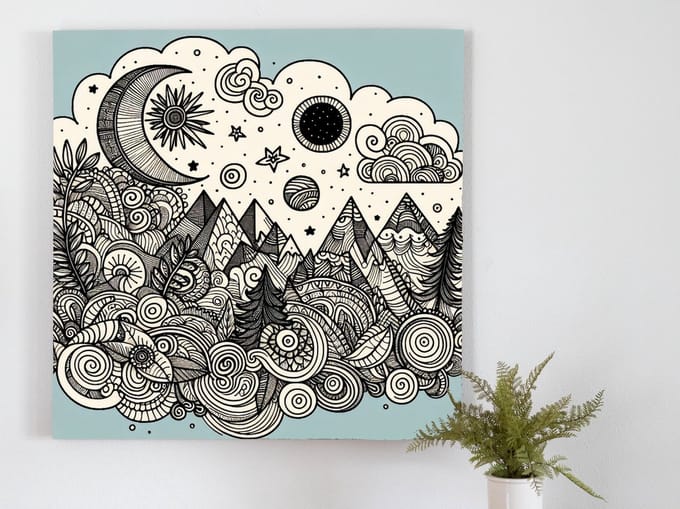 Kunstprint | Wanddecoratie | Dibond | 20 × 20 cm