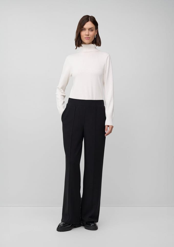 s.Oliver BLACK LABEL - Dames broek - Maat 36 - Vrouwen - ZWART - polyester
