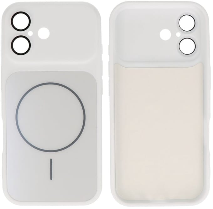 MagSafe Telefoonhoes – Shockproof Case met Camera Bescherming – Geschikt voor iPhone 17 - Wit