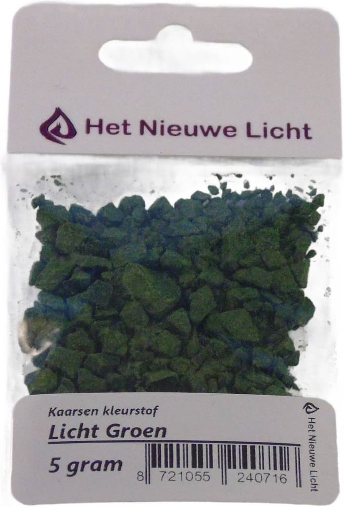Het Nieuwe Licht ® - Kaarsen kleurstof - LICHT GROEN - 5 gram