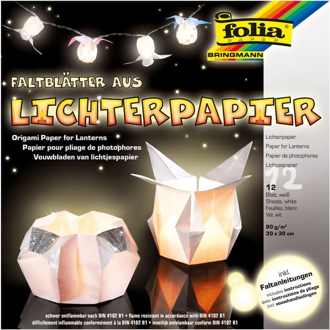 Creativ Company Lantaarnpapier 30x30 cm Wit 12 vel