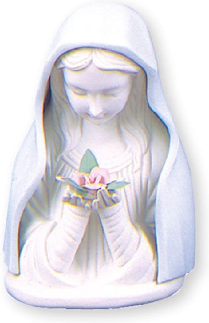 Beeld Maria met roos (37839)