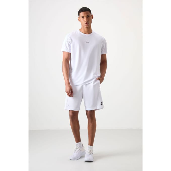 Heren Katoenen Gebreide Sweatshorts van Polyester