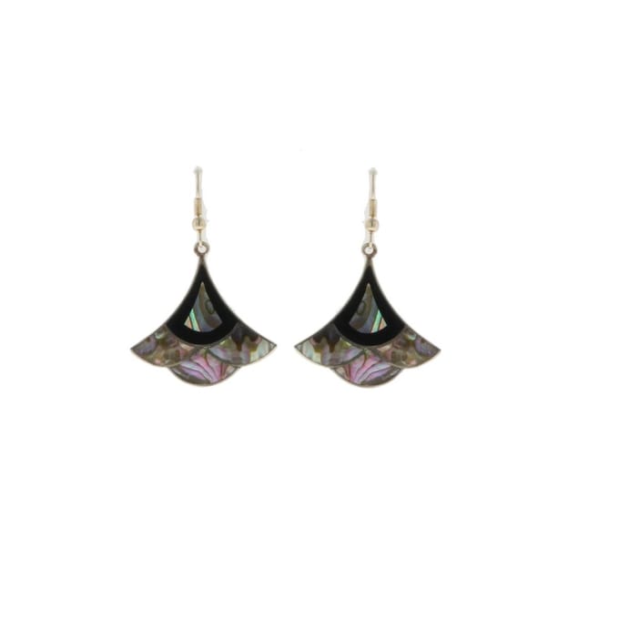 Behave - Oorbellen - Oorhangers - Blauw Paars - Boho Chic Look - 8 cm