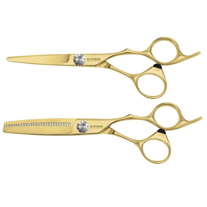 Kyone 710 Knipschaar Gold 5,5inch + Gratis 710T Coupeschaar Gold 6,0inch