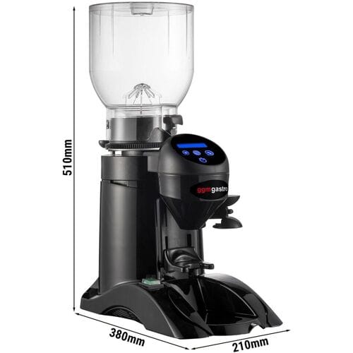 GGM Gastro Kaffeemühle - 2kg - 63dB - Mit automatischer Dosierung - Schwarz