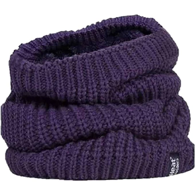 Dames Winter Fleece Gevoerde Thermische Nekwarmer - Paars