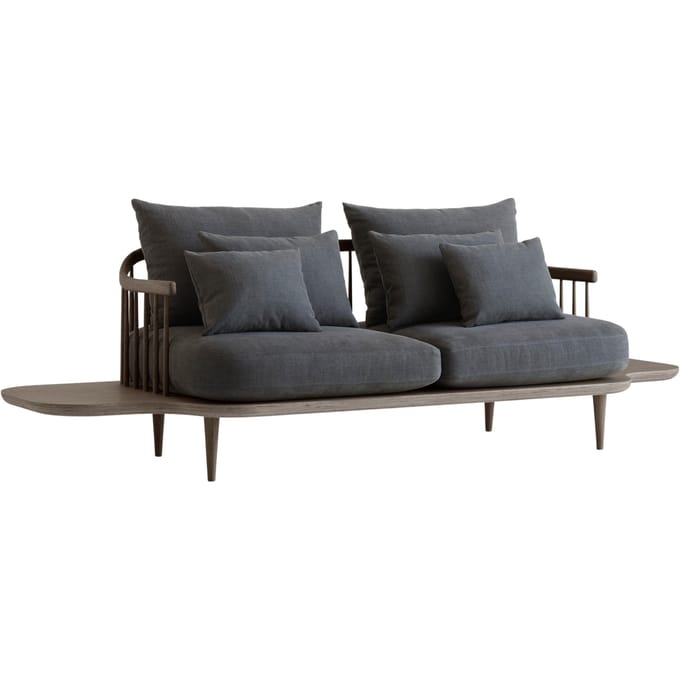 &Tradition Fly SC3 Sofa 2-zitsbank met opbergruimte - Hot Madison 093/eiken gerookt