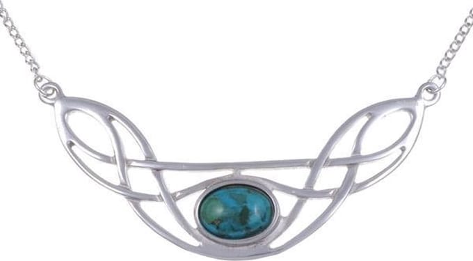 Keltische Boog hanger | sieraden met stenen