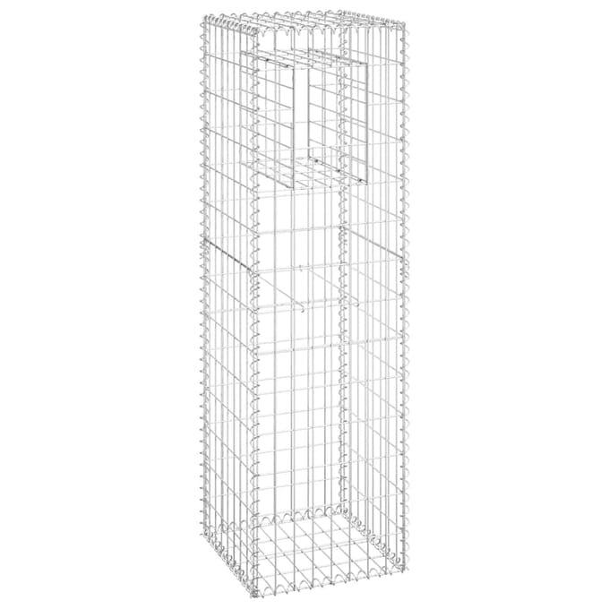 vidaXL Schanskorf paal 40x40x140 cm ijzer