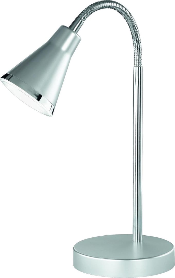 REALITY ARRAS - Tafellamp - Bureaulamp - Titanium - incl. 1x SMD 4W - Snoerschakelaar - Flexibel
