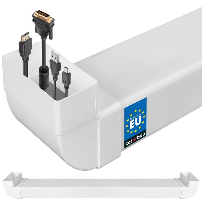 ZSY2020 Serie - Televisie Kabeldoos - 110x55 mm - Wit - Kunststof