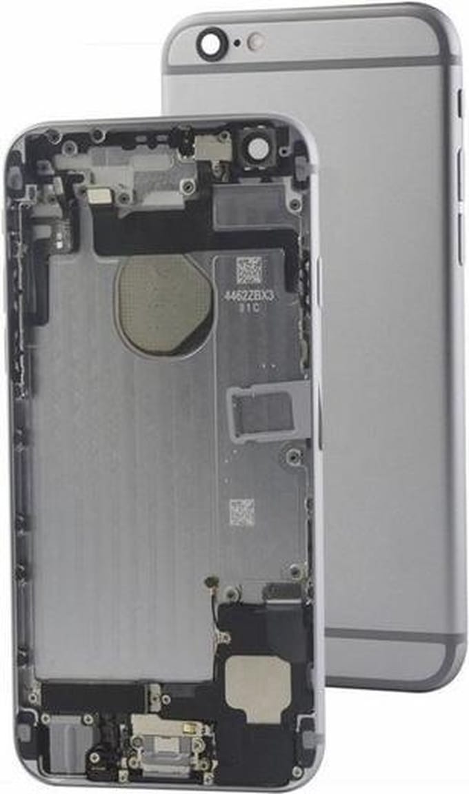 Complete Behuizing Geschikt voor iPhone 6 – Grijs – Voorgemonteerd