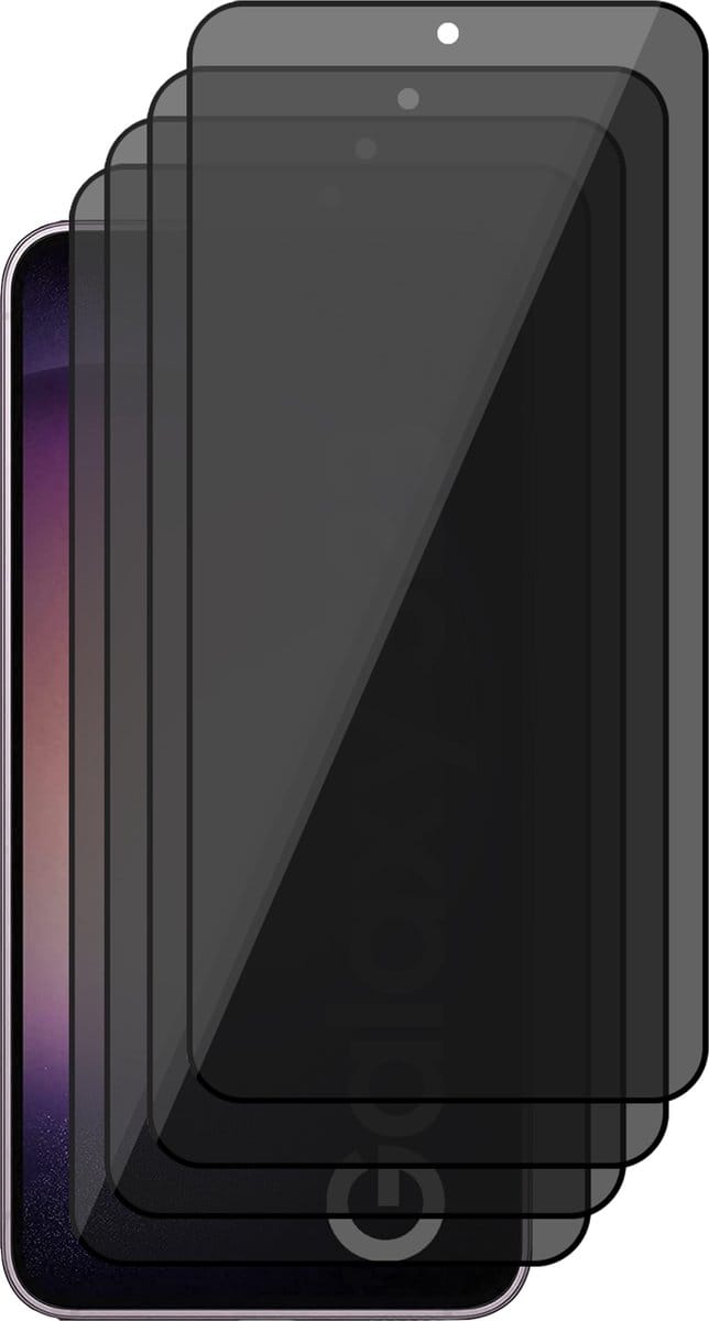 Privacy Screenprotector geschikt voor Samsung Galaxy S23 - 4x Glas Screen Protector FullGuard