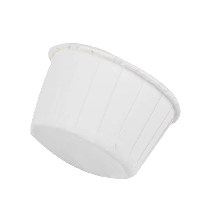 100PCS Mini Caissettes à Cupcakes Papier Rond Moules à Gâteau Tasses à Muffin Étuis Fête à la Maison Mariage#1 blanc